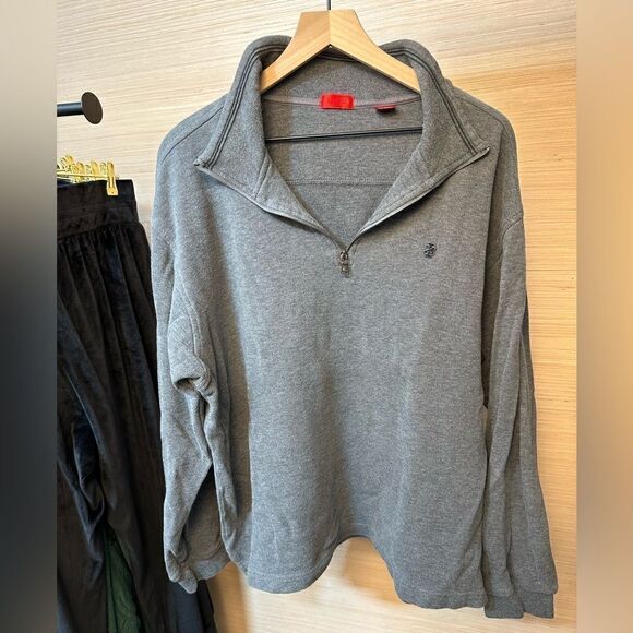Men’s IZOD 1/4 Zip 100% Cotton Sweater - Picture 1 of 10